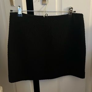 MANGO black tweed mini skirt